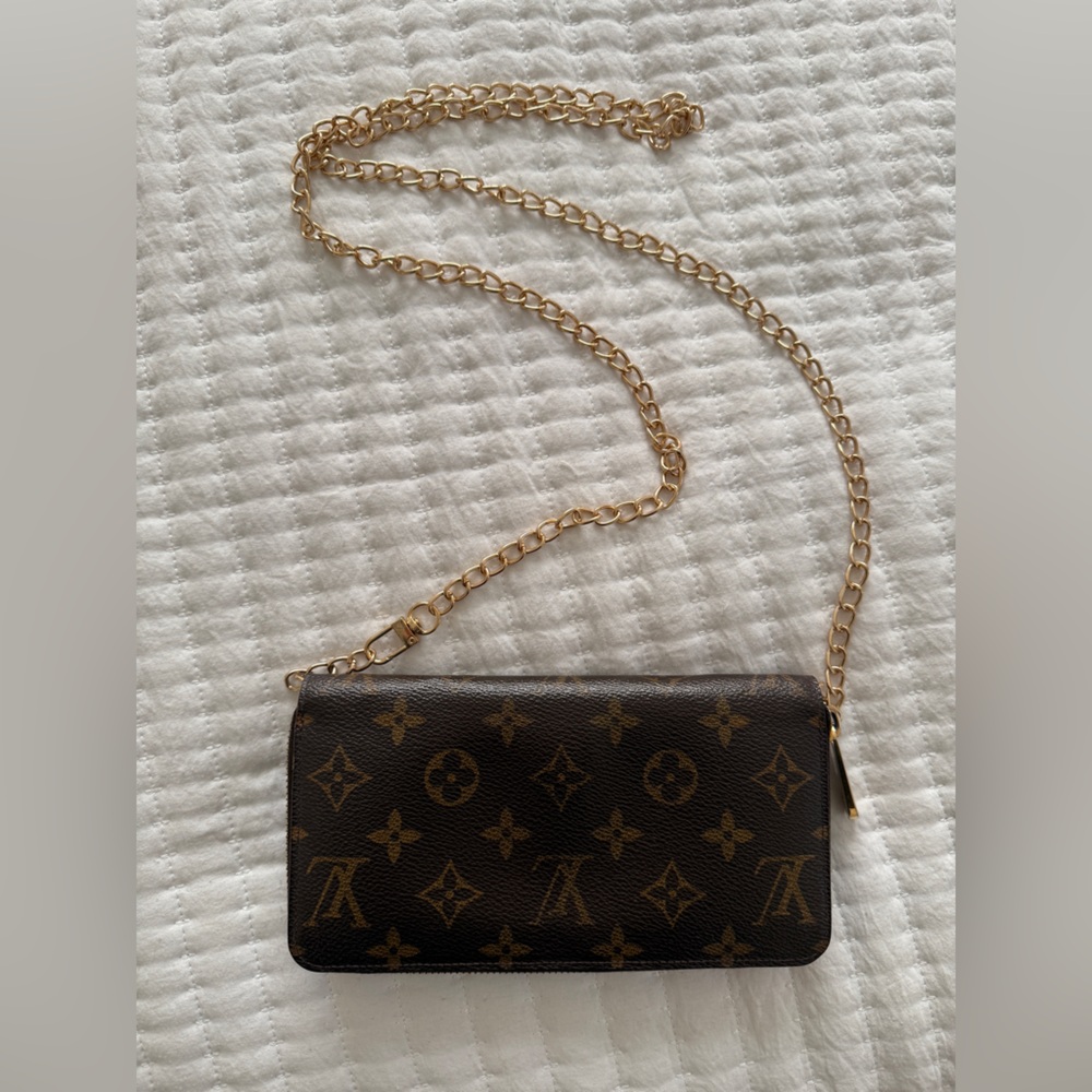 Authentic Louis Vuitton Monogram Zip Around Wallet